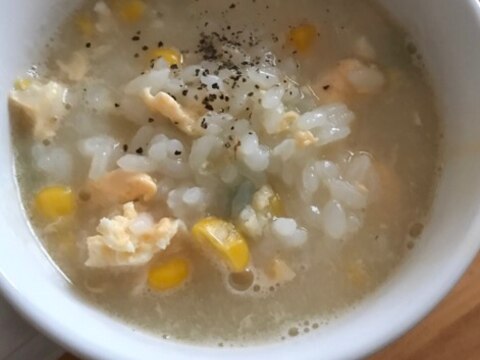 コーンと卵のとんこつラーメンスープ雑炊 レシピ 作り方 By ボンド子 楽天レシピ コーンと卵のとんこつラーメンスープ雑炊 レシピ 作り方 By ボンド子 楽天レシピ